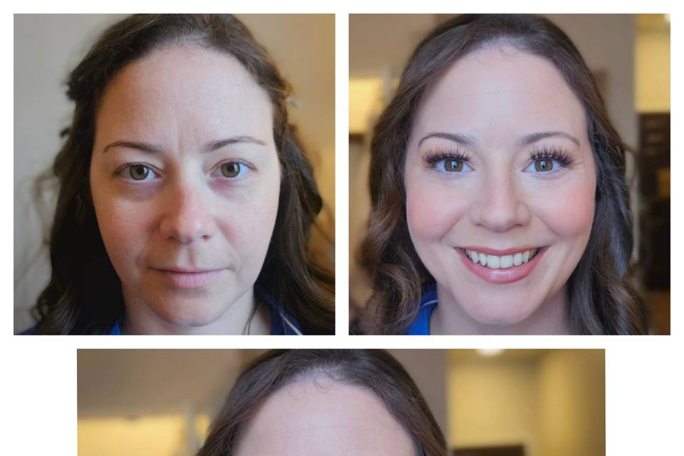 Full makeup application