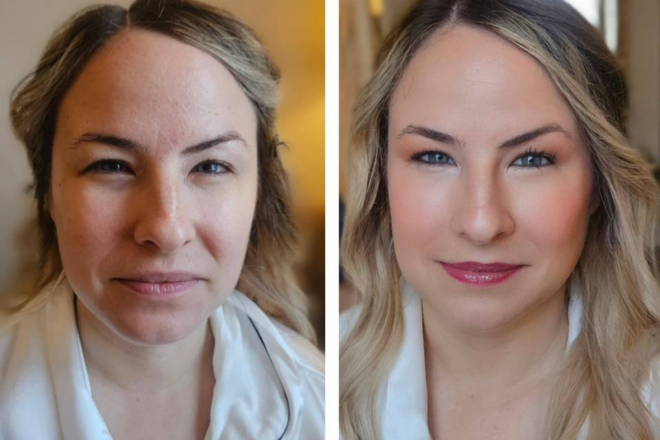 Full makeup application