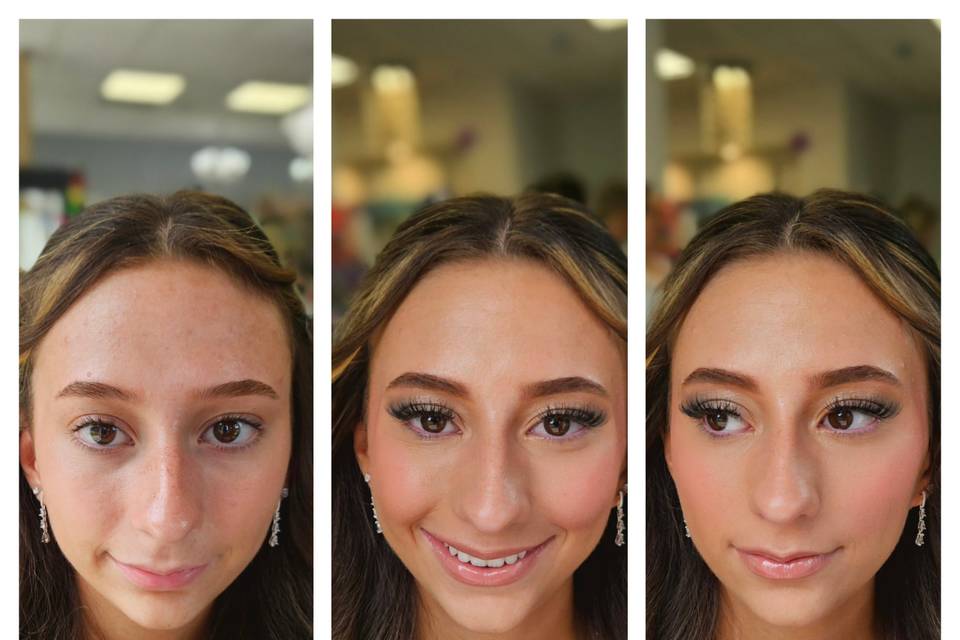 Full makeup application
