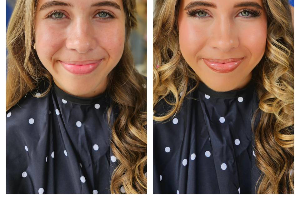 Full makeup application
