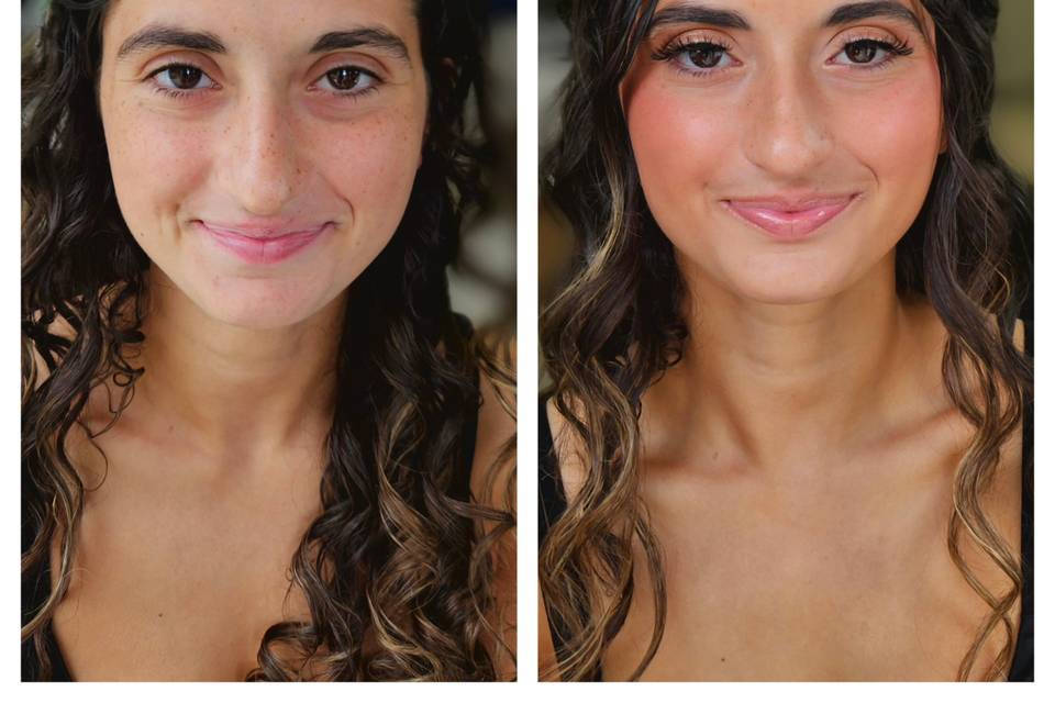 Full makeup application