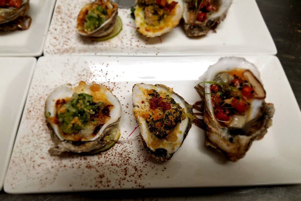 Oysters with spice