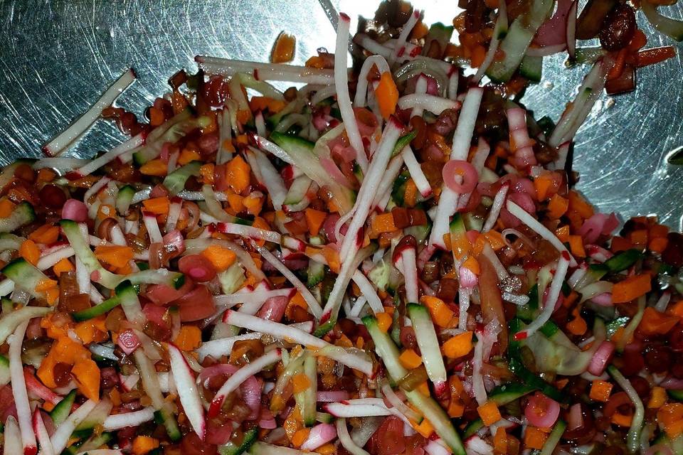 Colorful confetti slaw