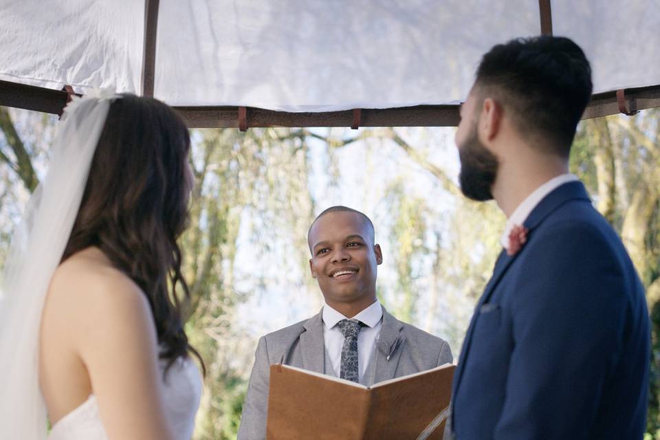 Officiant reading script