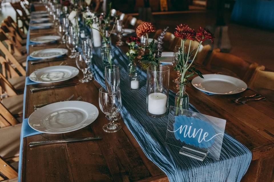 Farmhouse table rental