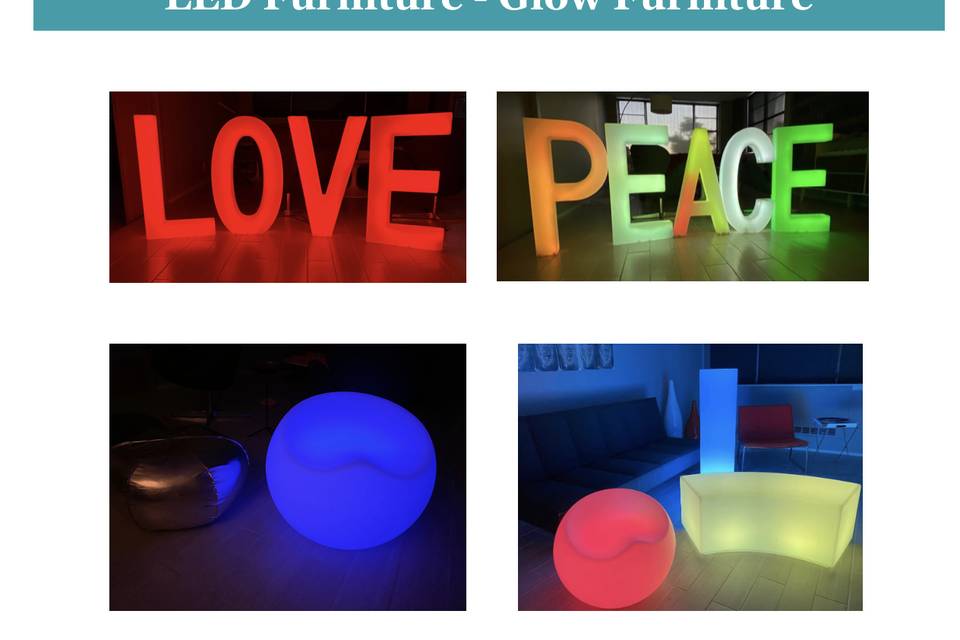 LED furniture rentals