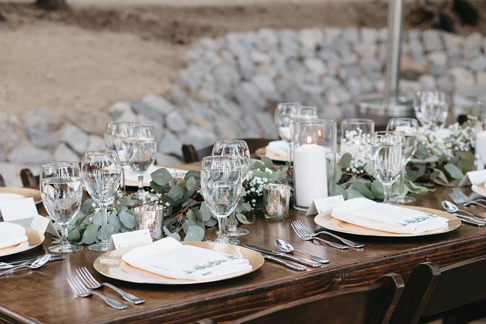 Farm Table Placesetting