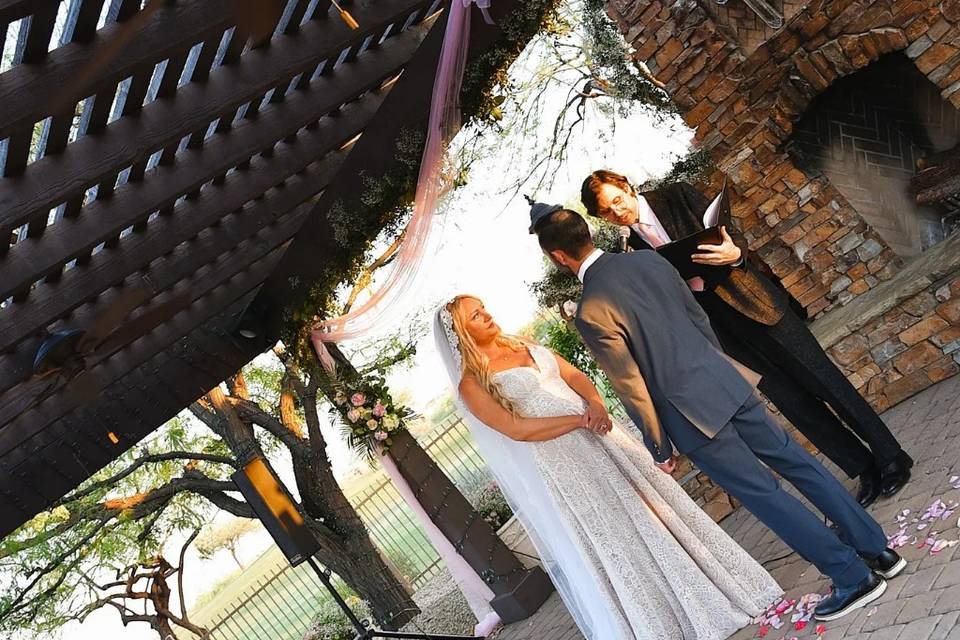Backyard reception