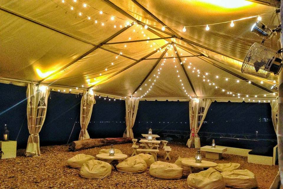 Tented area