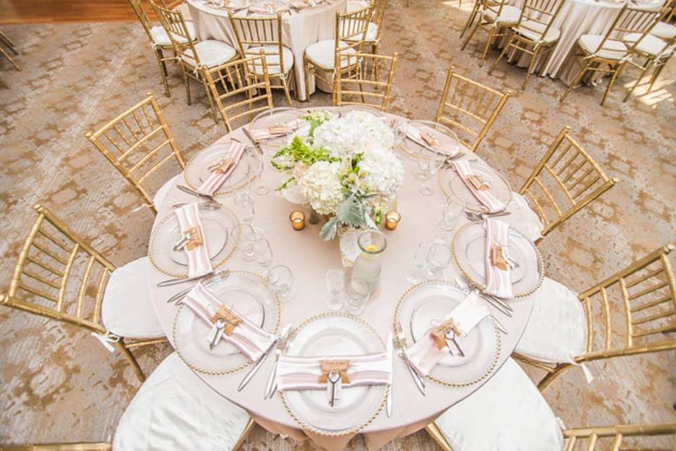 Aerial of Table Setting