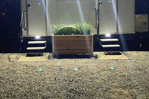 Restroom trailer lights