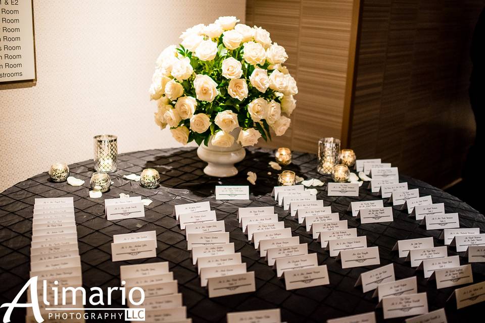 Place card table