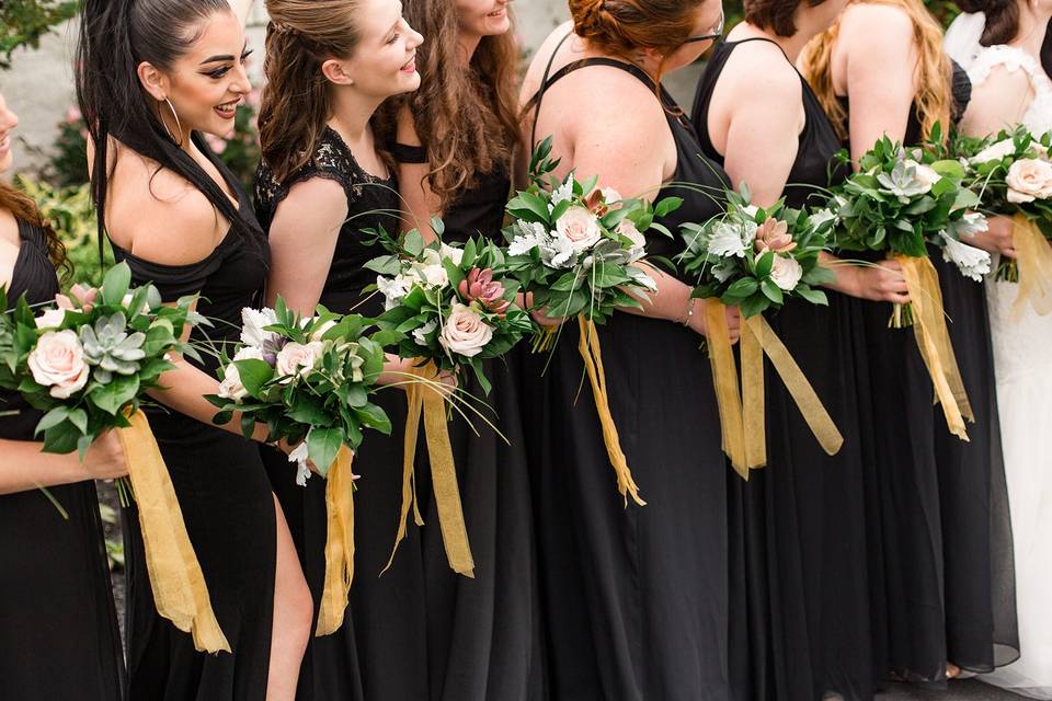 Bridesmaid's bouquets