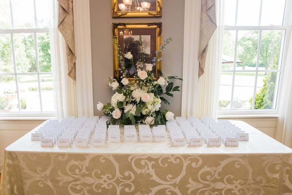 Place card table