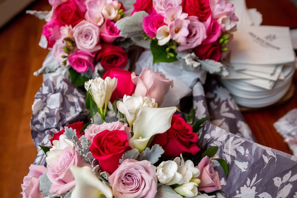 Bride's maid bouquets