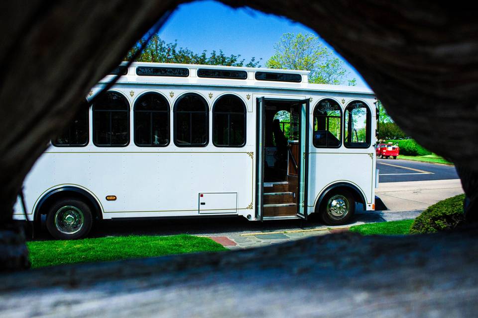 28 Passenger Trolley Side View