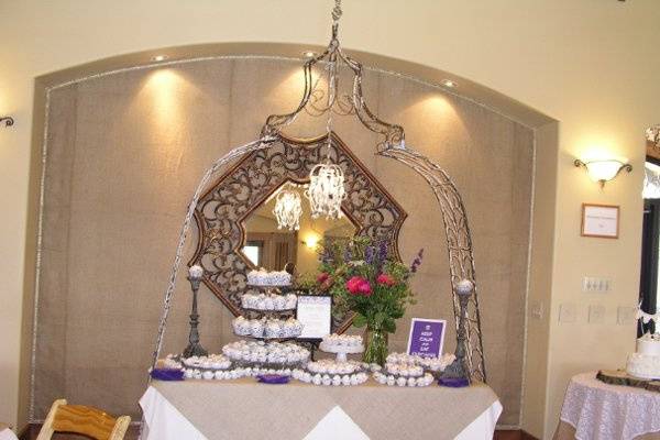 Cupcake Table and Steeple Arch