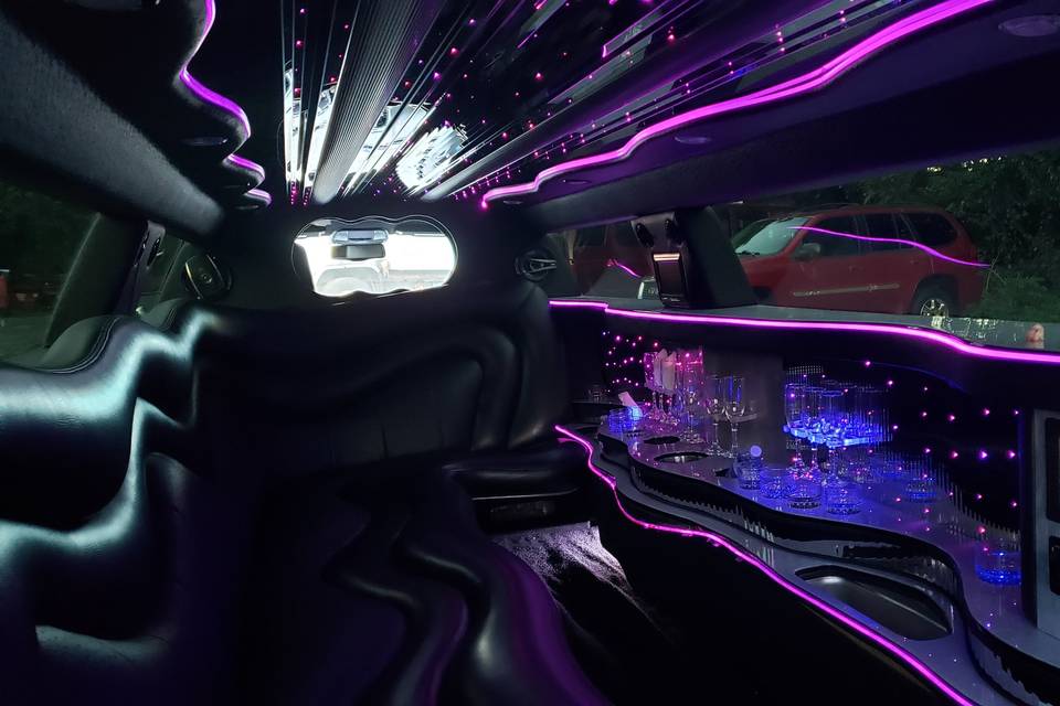 Interior limo 10 Passenger