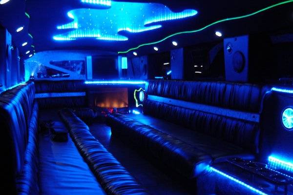 Interior of our Hummer Limousine