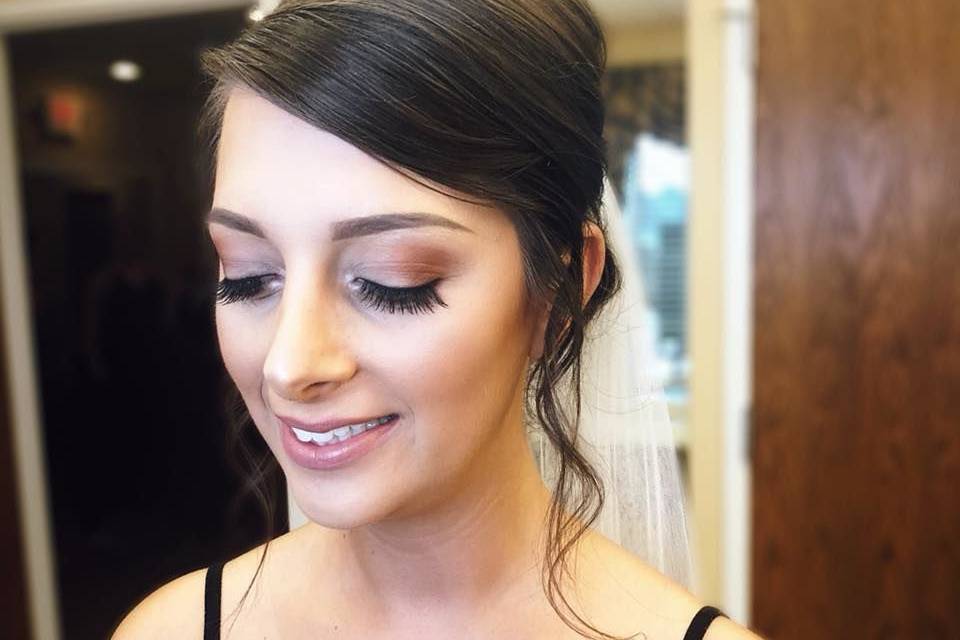 On-site makeup application