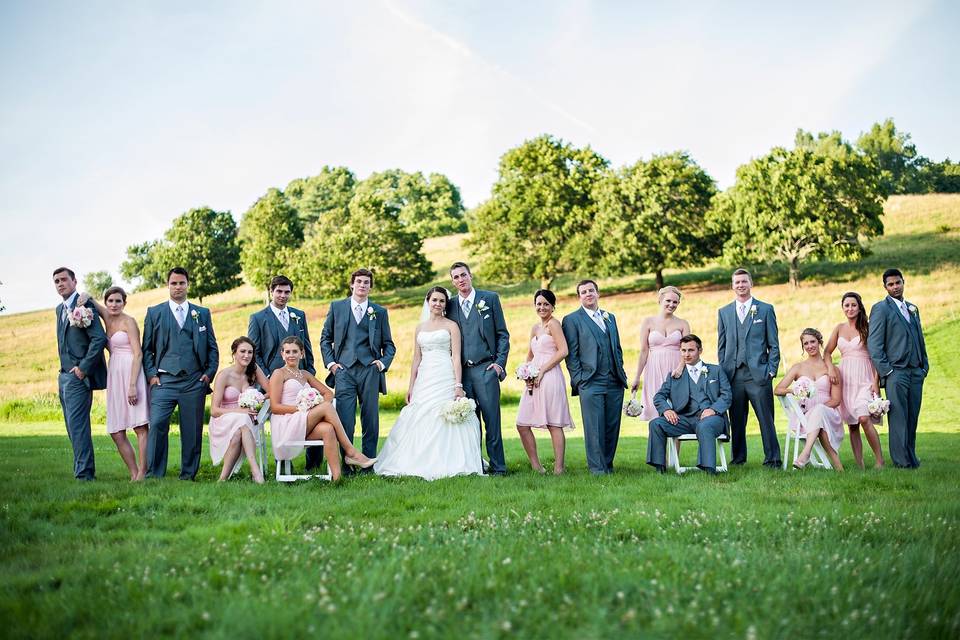 Gibbet Hill bridal party