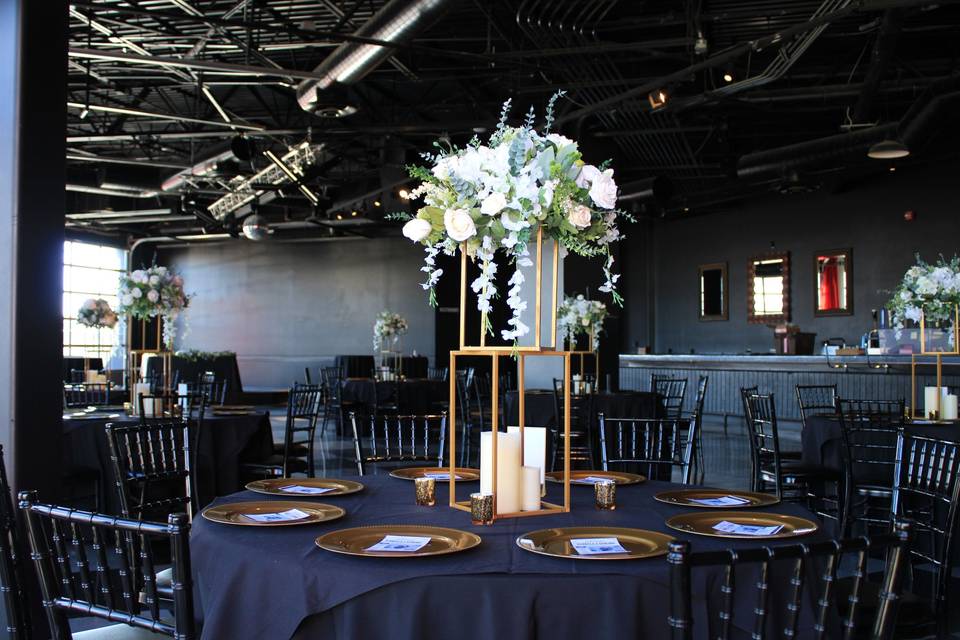 Wedding Reception Table Setup