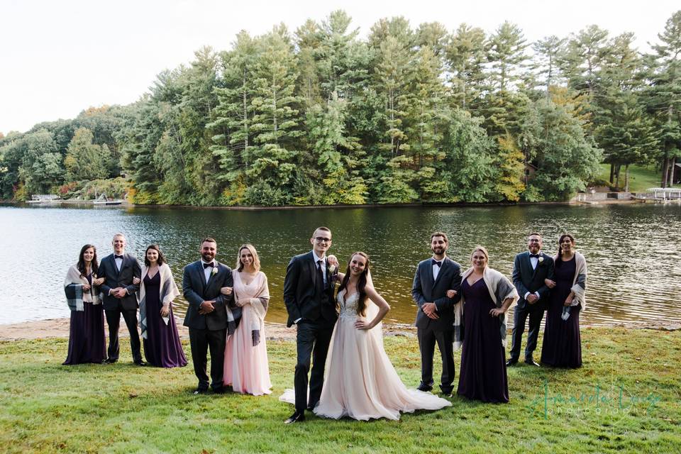 Fall lake wedding voluntown ct