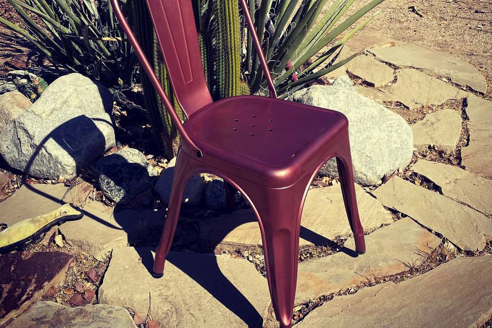 Desert Rose Metal Chair