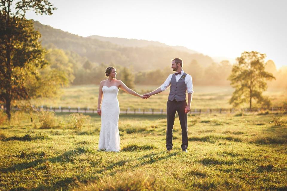 Couple in Tree Farm