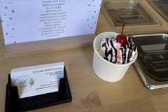 Sample ice cream menu
