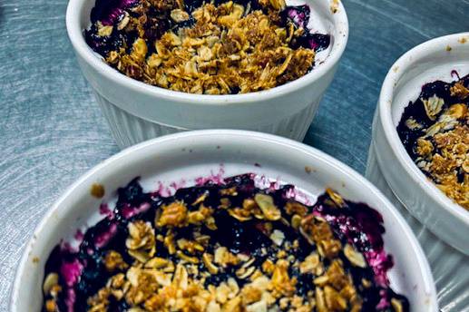 Gluten Free Blueberry Crisp