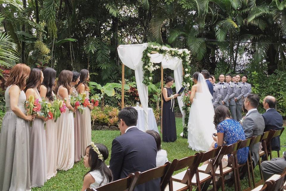 Beautiful outdoor ceremony