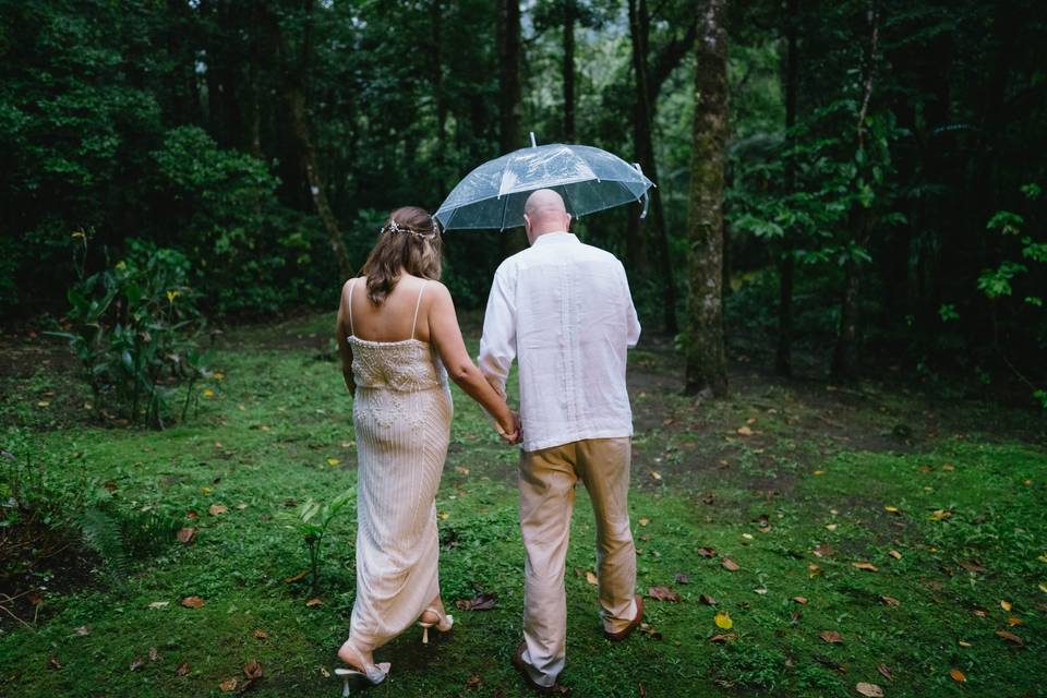 Under the rain