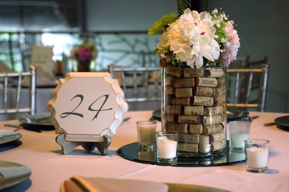 Table with centerpiece