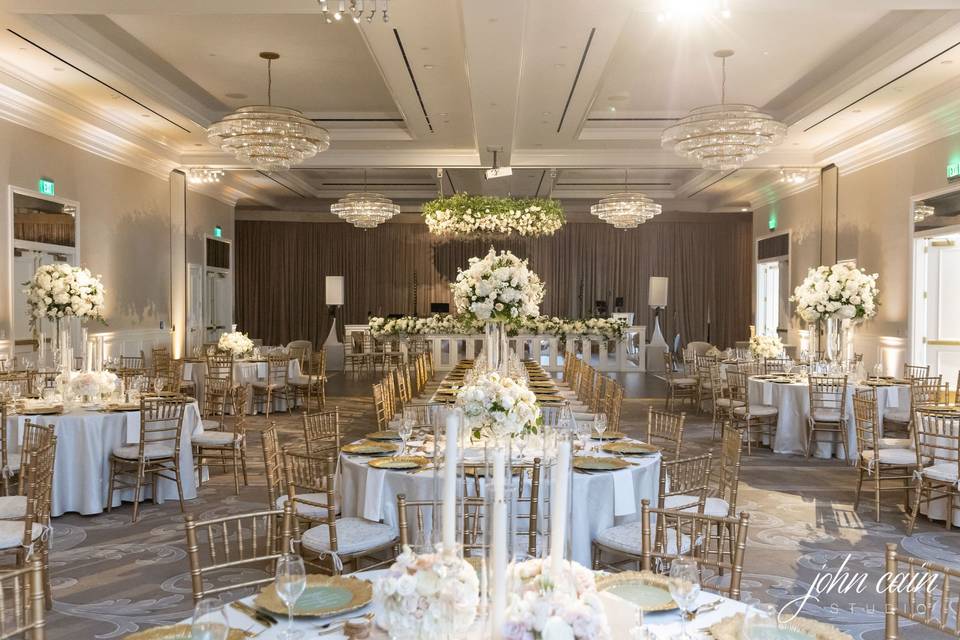 Floral Halo Over Dance Floor