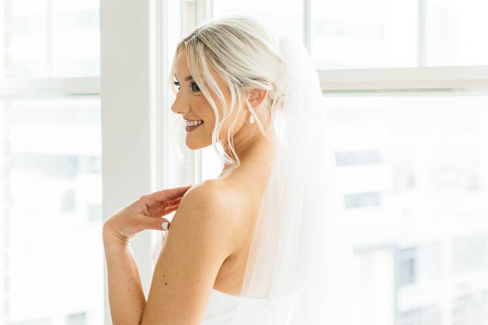 Bride Getting Ready