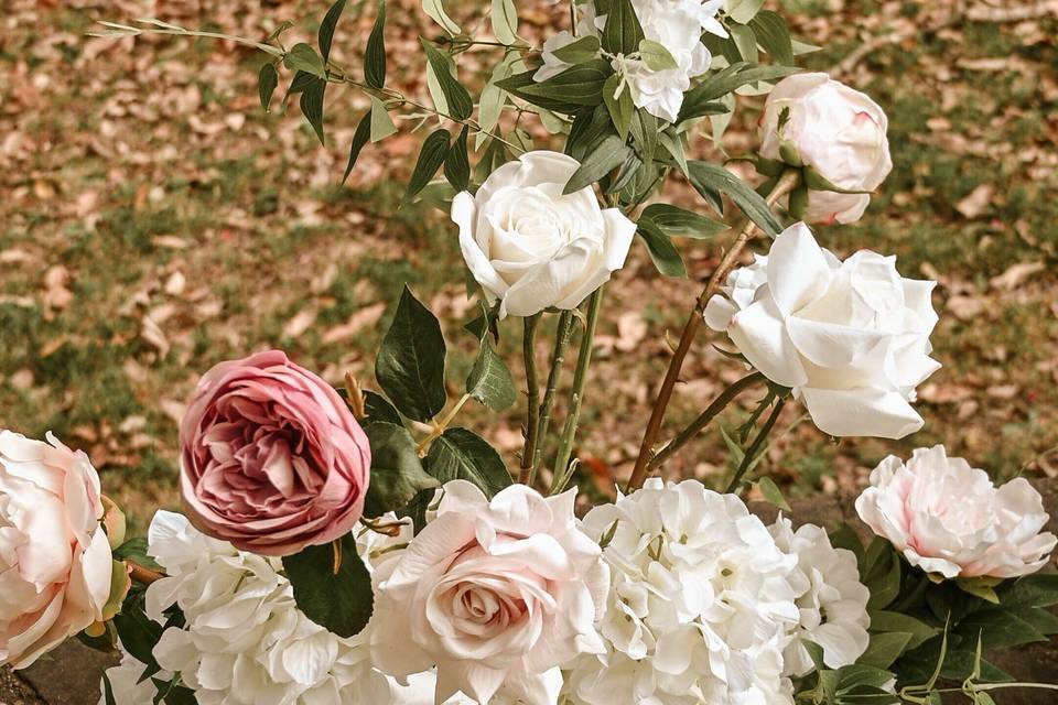 Dreamy Garden Aisle Flowers