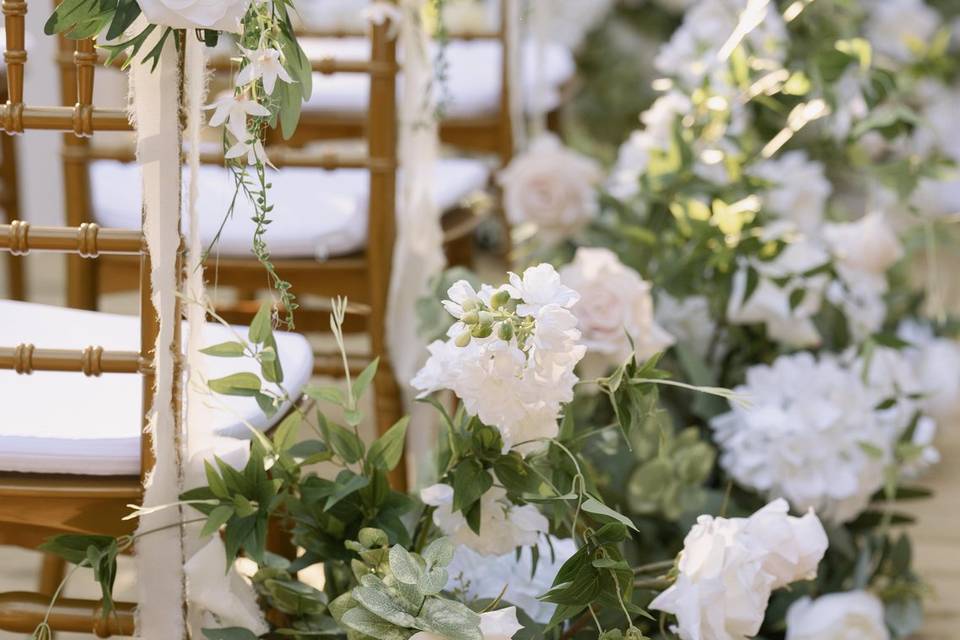Romance Aisle Flowers