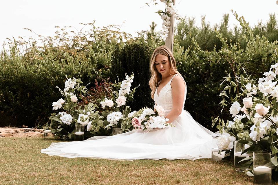 Enchanted Garden Aisle Flowers