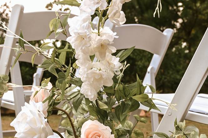 Enchanted Garden Aisle Flowers