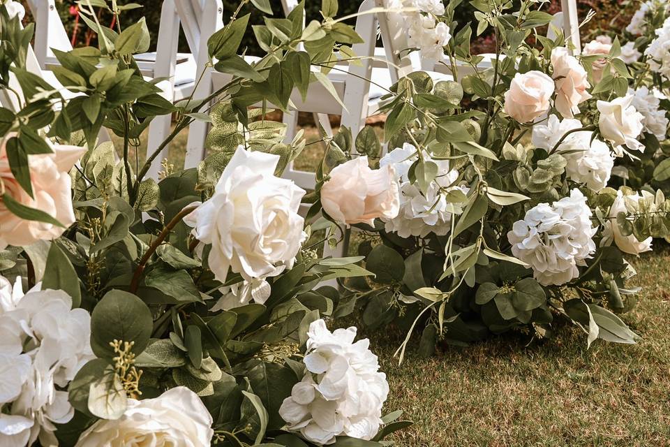 Enchanted Garden Aisle Flowers