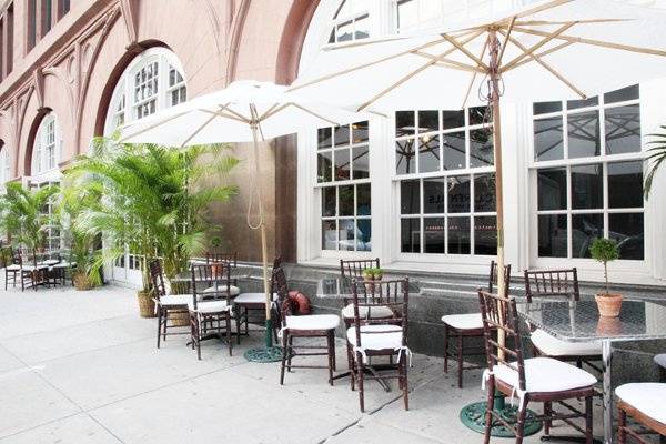 Outdoor dining area