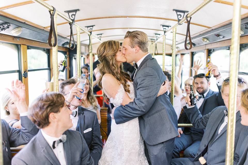 Modern Trolley Wedding Party