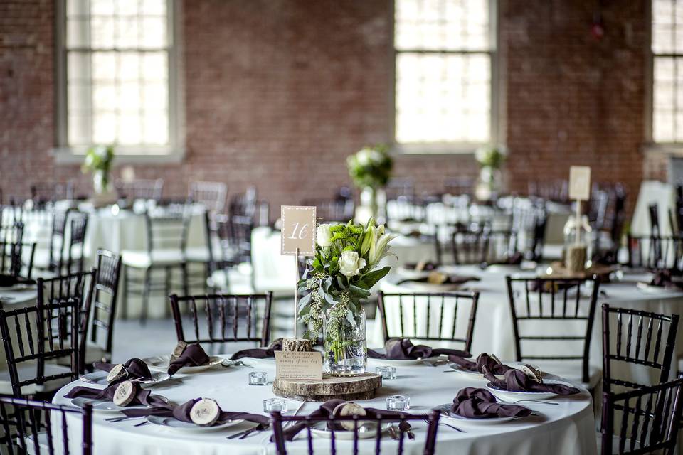 Table with centerpiece