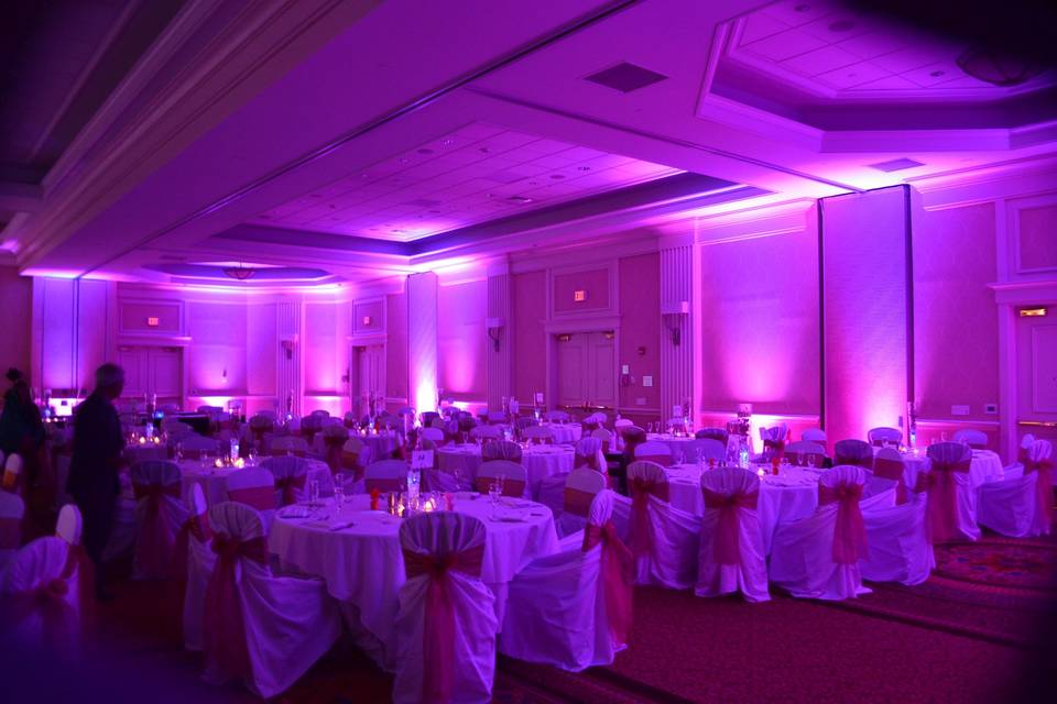 Wedding reception area