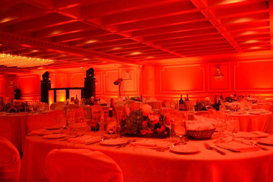 Wedding table setup