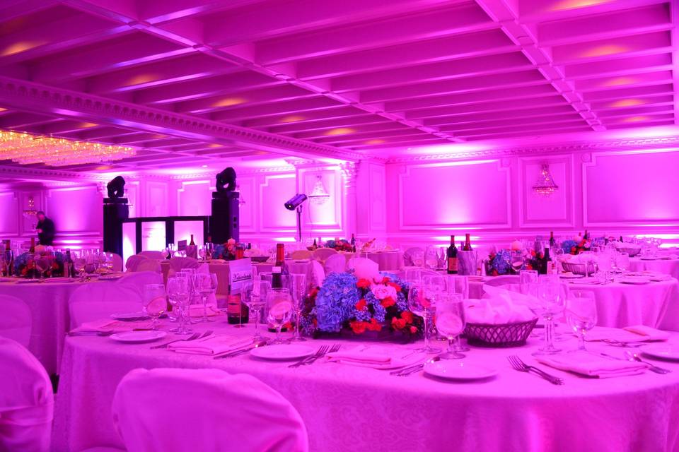 Wedding table setup