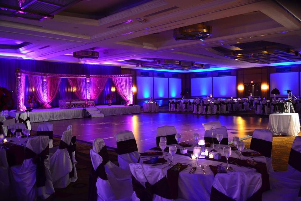 Wedding reception area