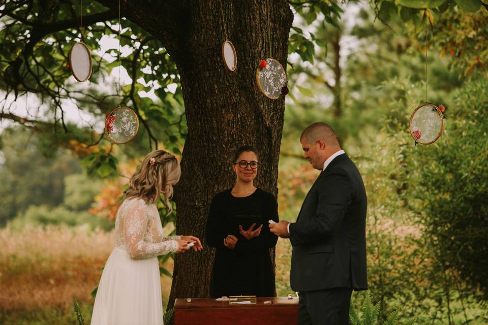 During the ceremony