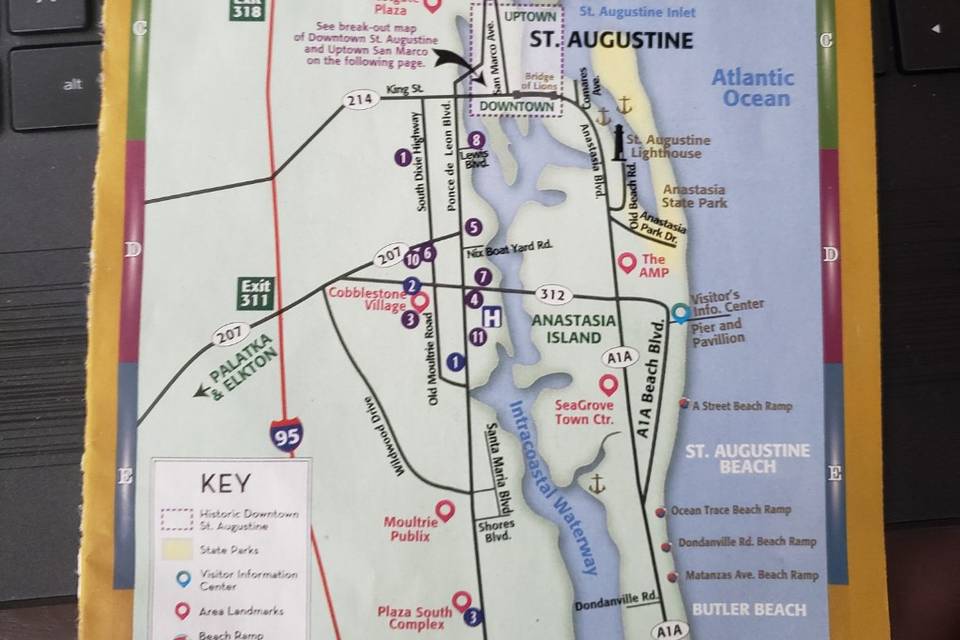 Map of service area
